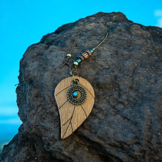 Vikingské náušnice "List Yggdrasil"