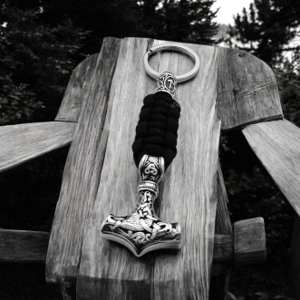 Viking Mjölnir Kľúčenka - Thorovo Kladivo s Paracordom